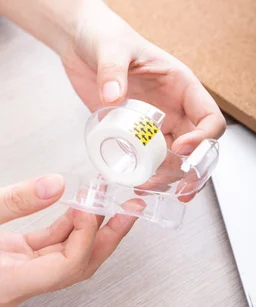 SMPH STAR Stationery Sello Tape With Dispenser "Cello" - Transparent