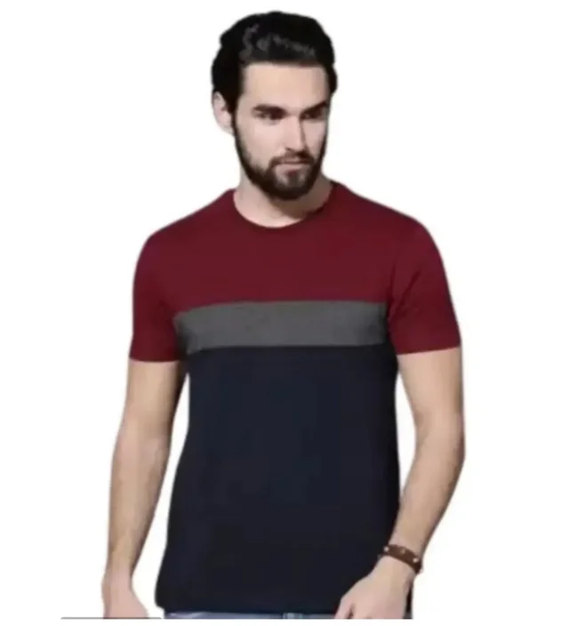 Fantastic Solid Round Neck Cotton T-Shirt For Men - XL