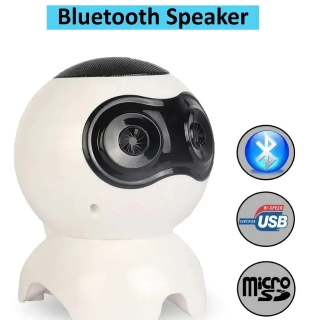 Powerful Bluetooth Speaker Sound Robo Shaped