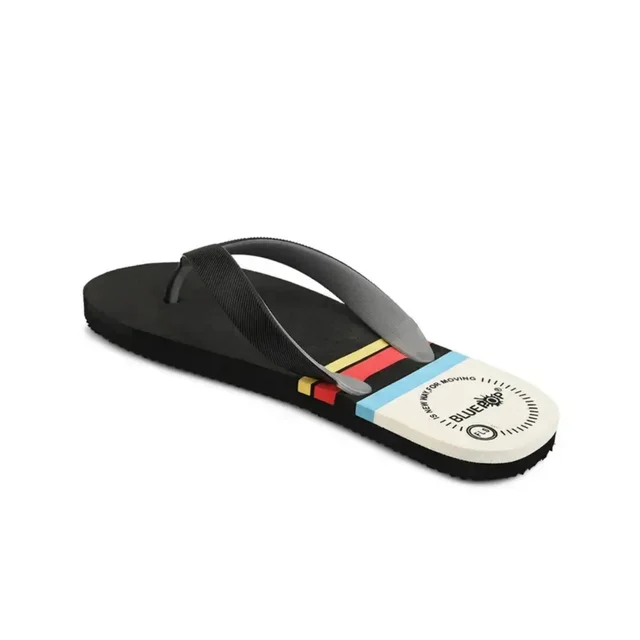 Slipper For Men yellow black Daily Wear Soft Casual - UK8, Black