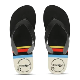 Slipper For Men yellow black Daily Wear Soft Casual - UK 7, Black