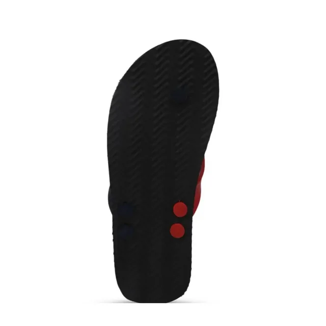 Slipper For Men yellow black Daily Wear Soft Casual - UK 6, Red