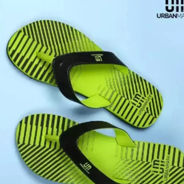 Trendy Men Rubber Slippers - Uk10, Teal