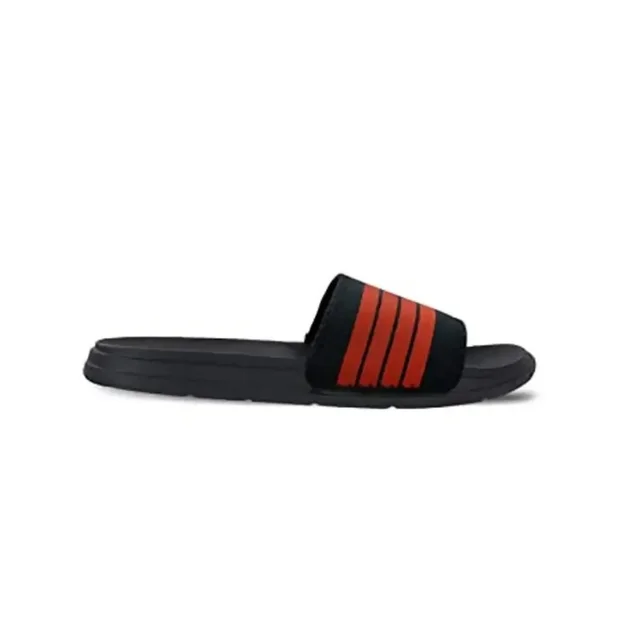 Men's Flipflop & Slipper FMF-02 ALL BLACK-WHITE-07 - UK6