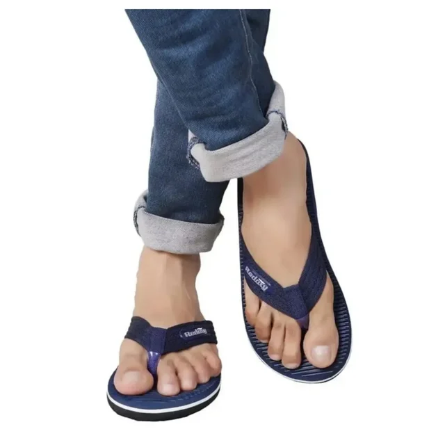 Stylish Blue EVA Slippers For Men - UK 7