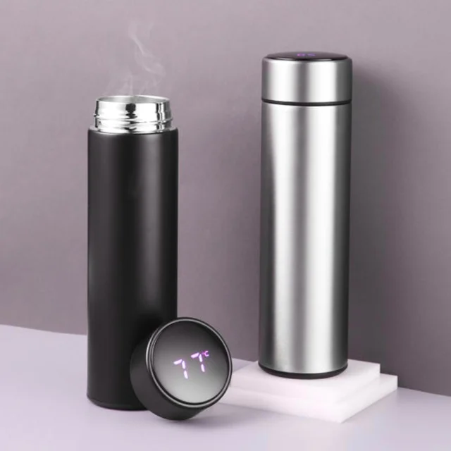 Water Bottle With LED Temperature Display