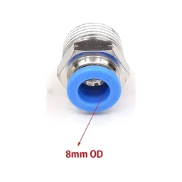 SMPH STAR 1/4" x 8 mm Pu Mail Connector - White