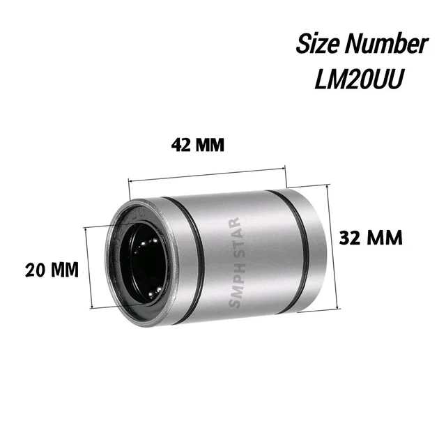 LM20UU 20mm Linear Bush Ball Bearing
