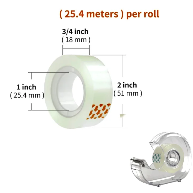 SMPH STAR Cello Tape Dispenser With Cutter, Cello Tape 24 and 1Dispenser 1/set