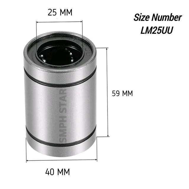 Linear Ball Bearing (Pack of 1) - Number : LM25UU....