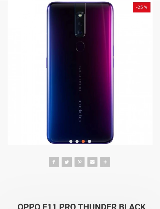 OPPO F11 PRO THUNDER BLACK 64GB 6GB RAM REFURBISHED