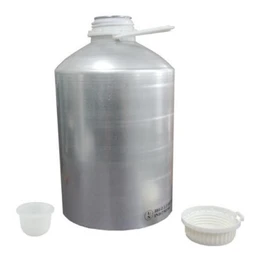 Aluminum Bottle With Cap and Inner Plug - 5 Ltrs