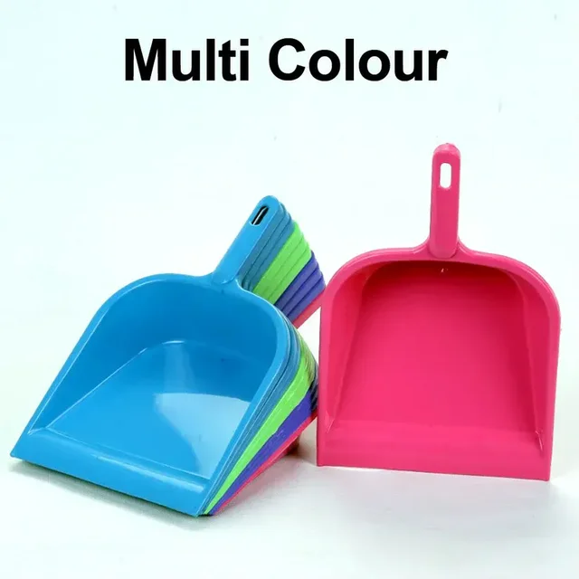 Durable Lightweight Multi Surface Plastic Dustpan with Handle pack 2 - EASY RETURN