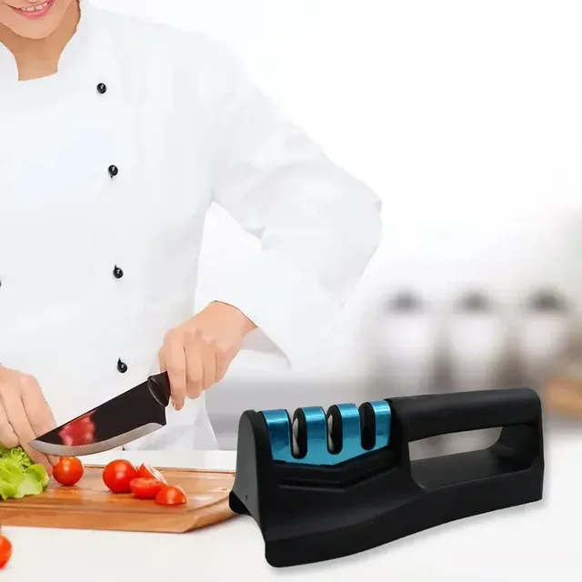 Kitchen Knife Sharpener – Handheld for Chefs & Serrated Knives (1 Pc) - EASY RETURN
