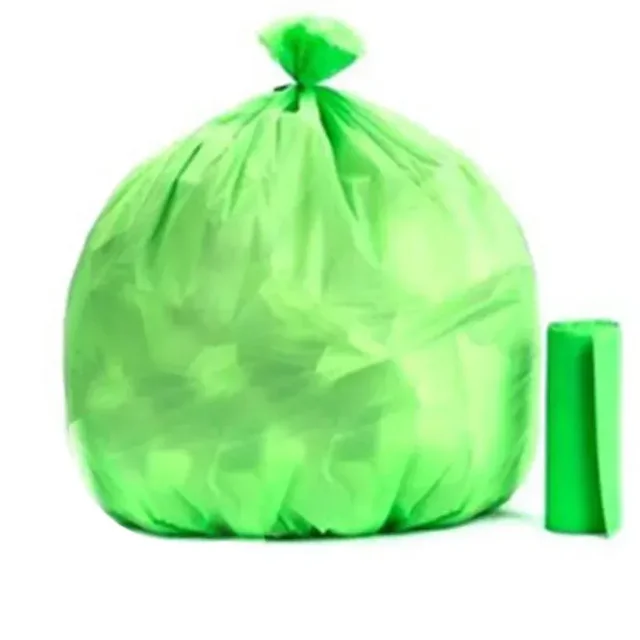 Bio-degradable Eco Friendly Garbage / Trash Bags Rolls (24" x 32") (Green) - No Return