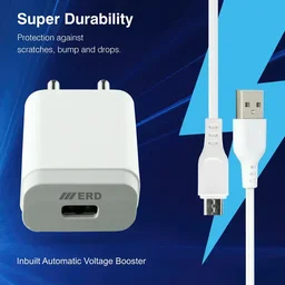 ERD TC-11 Charger With Micro USB Cable 5V/3Amp (5W)
