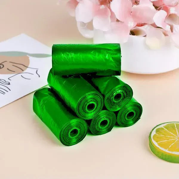 Bio-degradable Eco Friendly Garbage / Trash Bags Rolls (24" x 32") (Green) - No Return