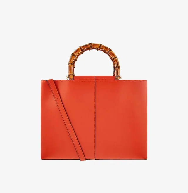 Bag With Bamboo Handles