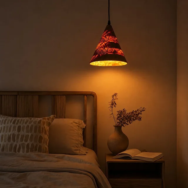 Wooden Pendant Lamp | Whisper of Dusk | Handcrafted Luxury Hanging Lights