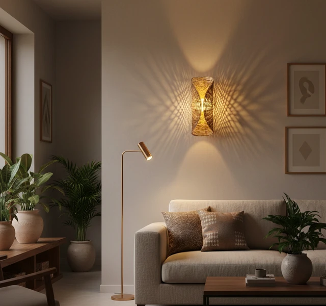 Twist Bamboo Wall Sconce