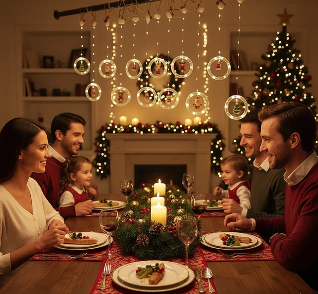 š
Christmas Santa Ring String Light