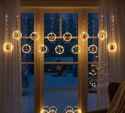 š
Christmas Santa Ring String Light