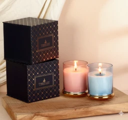 Aureum Luxe Candle Collection soy wax 300gms glass candle