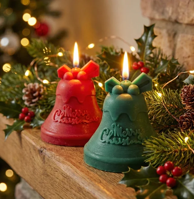 Christmas Bell Candles