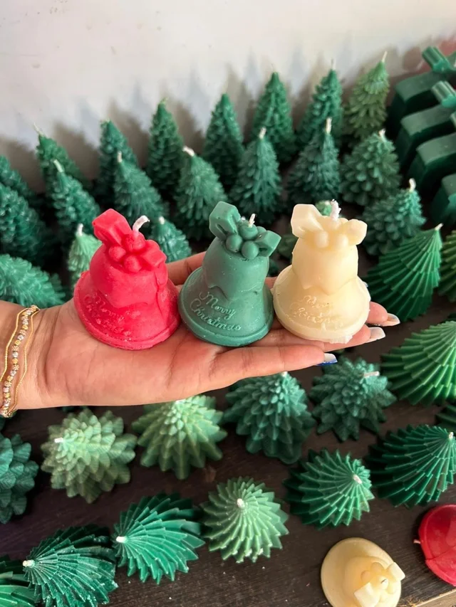 Christmas Bell Candles