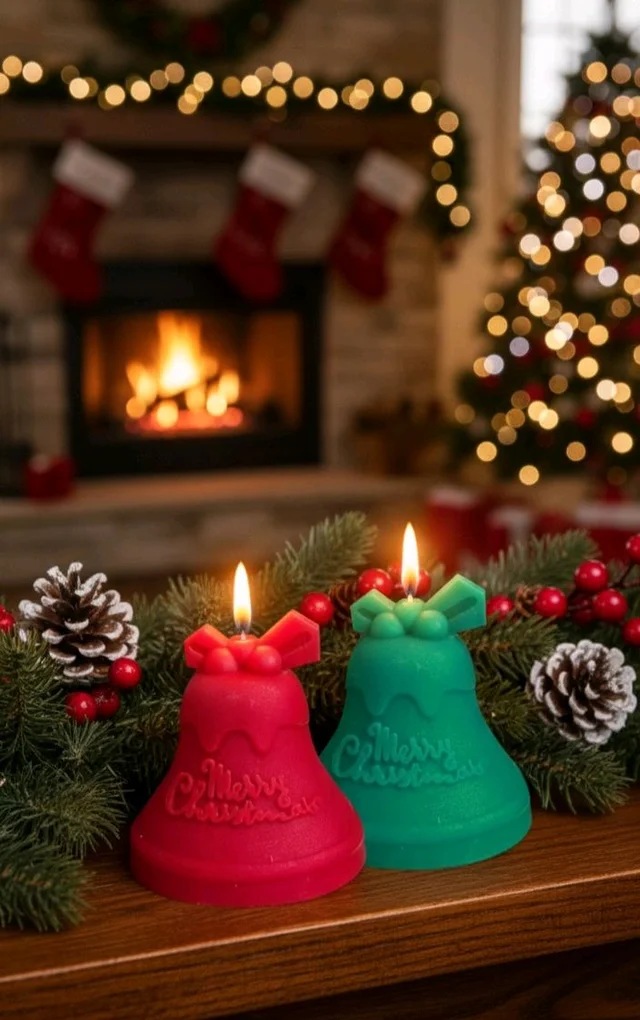 Christmas Bell Candles