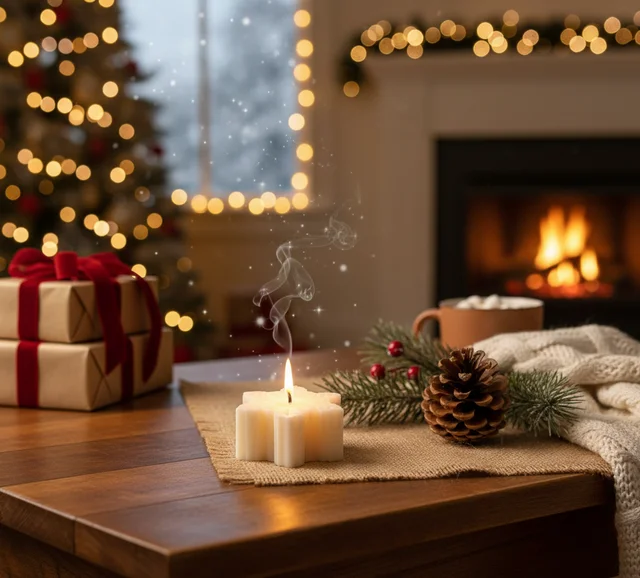 Snowflakes Candles (Set of 2) -
