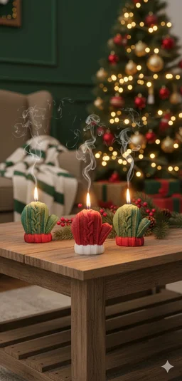 Hand Gloves Candles (Set Of 2)