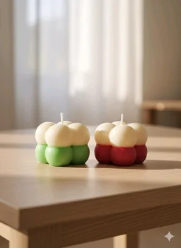 Christmas Bubble Candles (SET OF 3) -