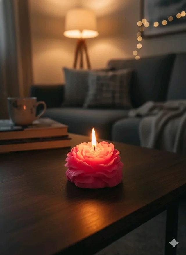 Peony Floral Blossom Candle - Ocean Breeze