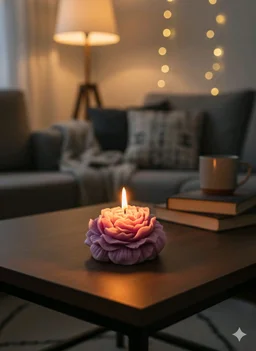 Peony Floral Blossom Candle - Ocean Breeze
