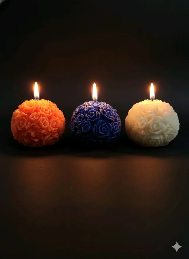 Rose Sphere Candle