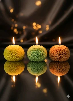 Rose Sphere Candle