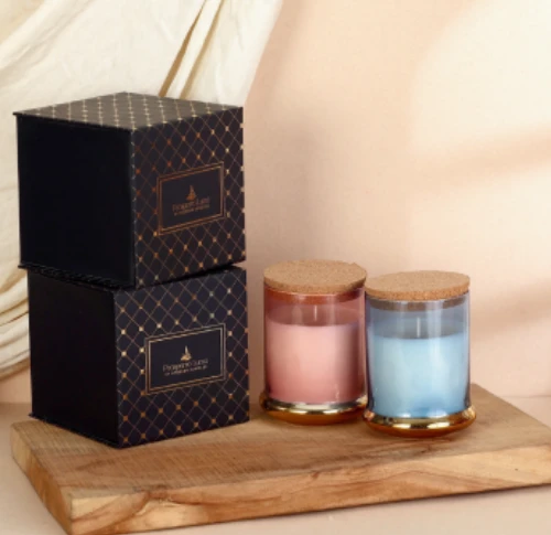 Aureum Luxe Candle Collection soy wax 300gms glass candle
