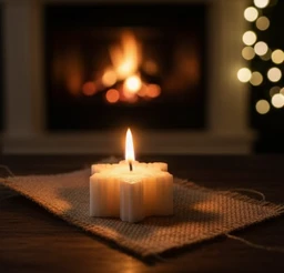 Snowflakes Candles (Set of 2) -
