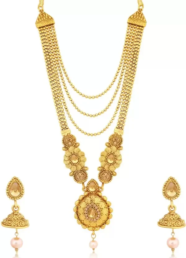 Alloy Gold-plated Jewel Set (Gold)