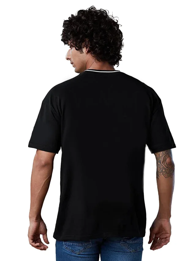 GYM Unique Print Oversized Drop Shoulder Stylish T-Shirt fit GYM Lovers - S