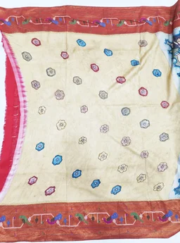 KALAMKARI HAND PAINTED PAITHANI STORY SAREE -KHPPSS009