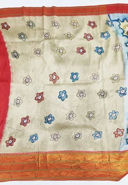 KALAMKARI HAND PAINTED PAITHANI STORY SAREE -KHPPSS007