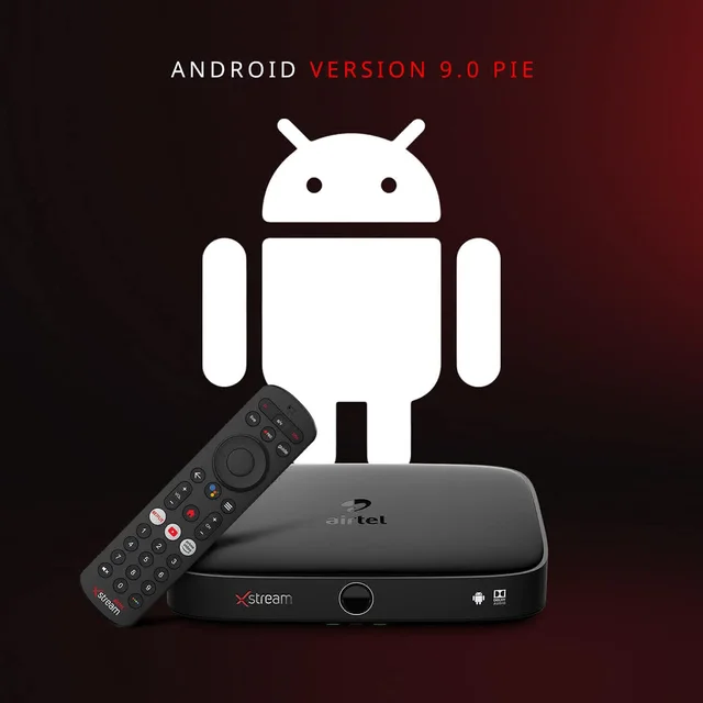 Airtel Xstream Only Box | Android TV Box |1 Month Mega HD Pack | Free Installation | No Dish Antenna | 15+ OTT Apps