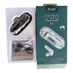 Vertis® Buds S10 Wireless Earbuds 72 hours with case Playtime, Instant Paring, BT 5.0 Bluetooth Headset Type-C Fast Charging (Black, In The Ear) - Black
