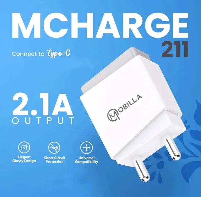 Mobilla MCHARGE 211C Type-C Charger - White