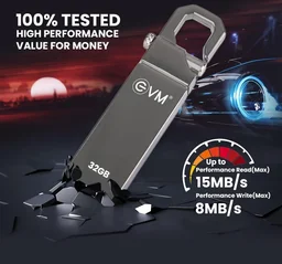 EVM EnStore 32GB Metal Pendrive - Silver