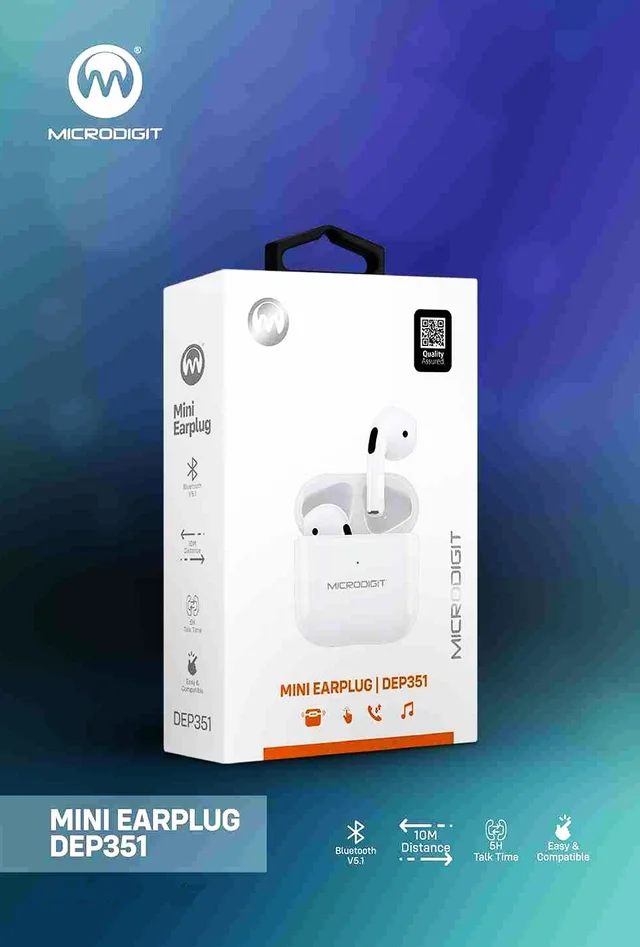 Microdigit DEP351 MINI EARPLUG TWS - White