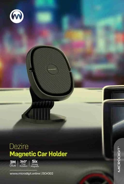 Microdigit DCH302 Magnetic Car Holder - Black