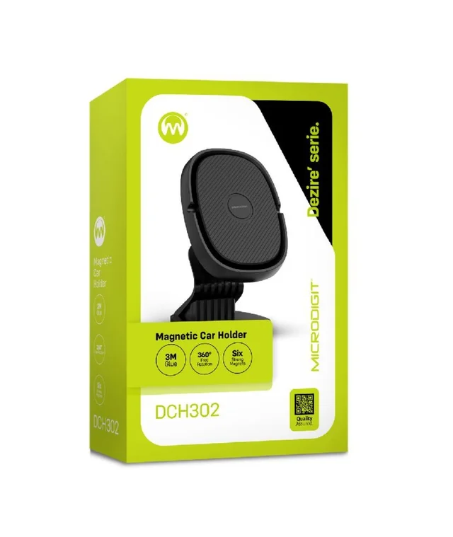 Microdigit DCH302 Magnetic Car Holder - Black